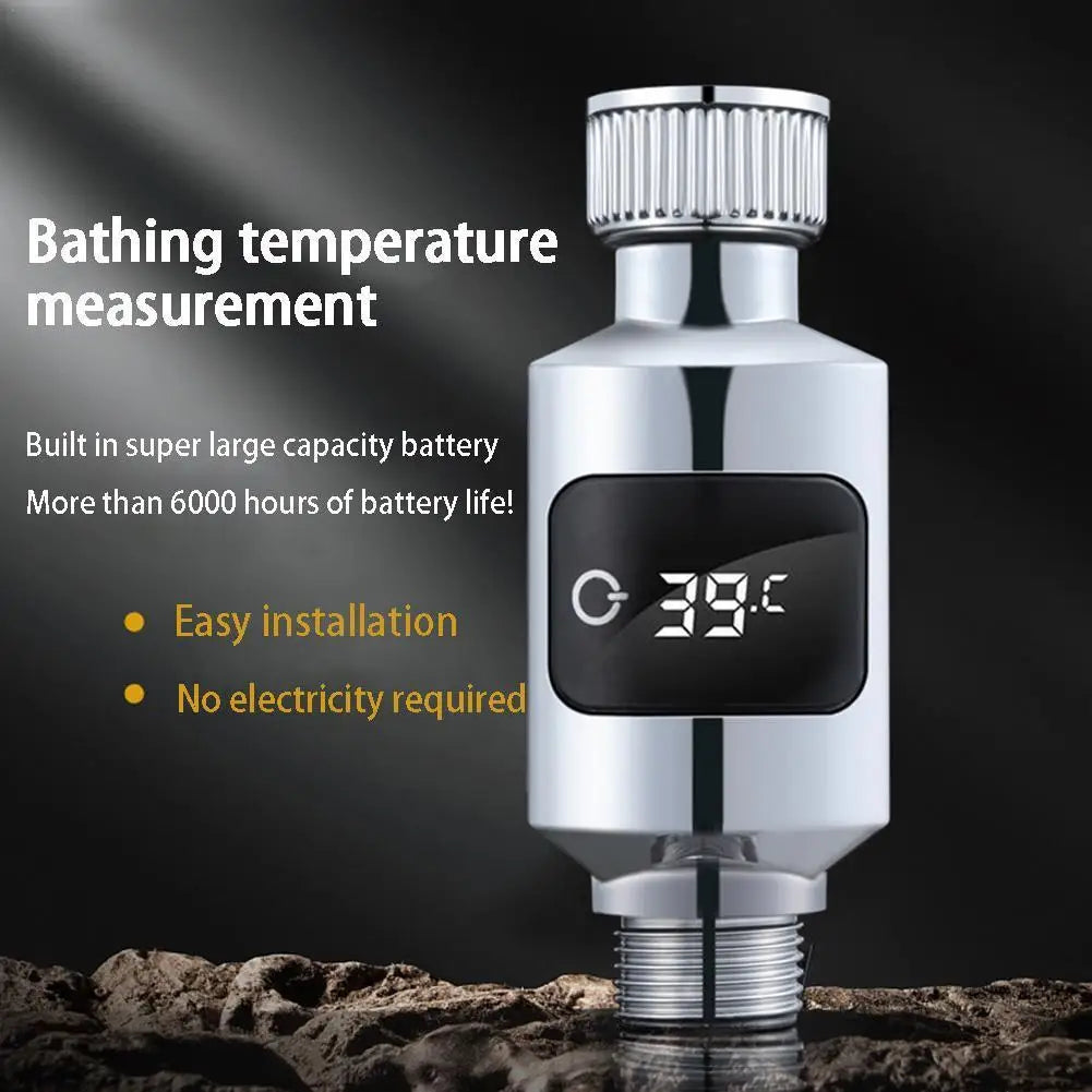 LED Digital Shower Pyrometer  Smart Sensor Swimming Pool Thermometer Hot Tub Spa Water Temperature Data Logger