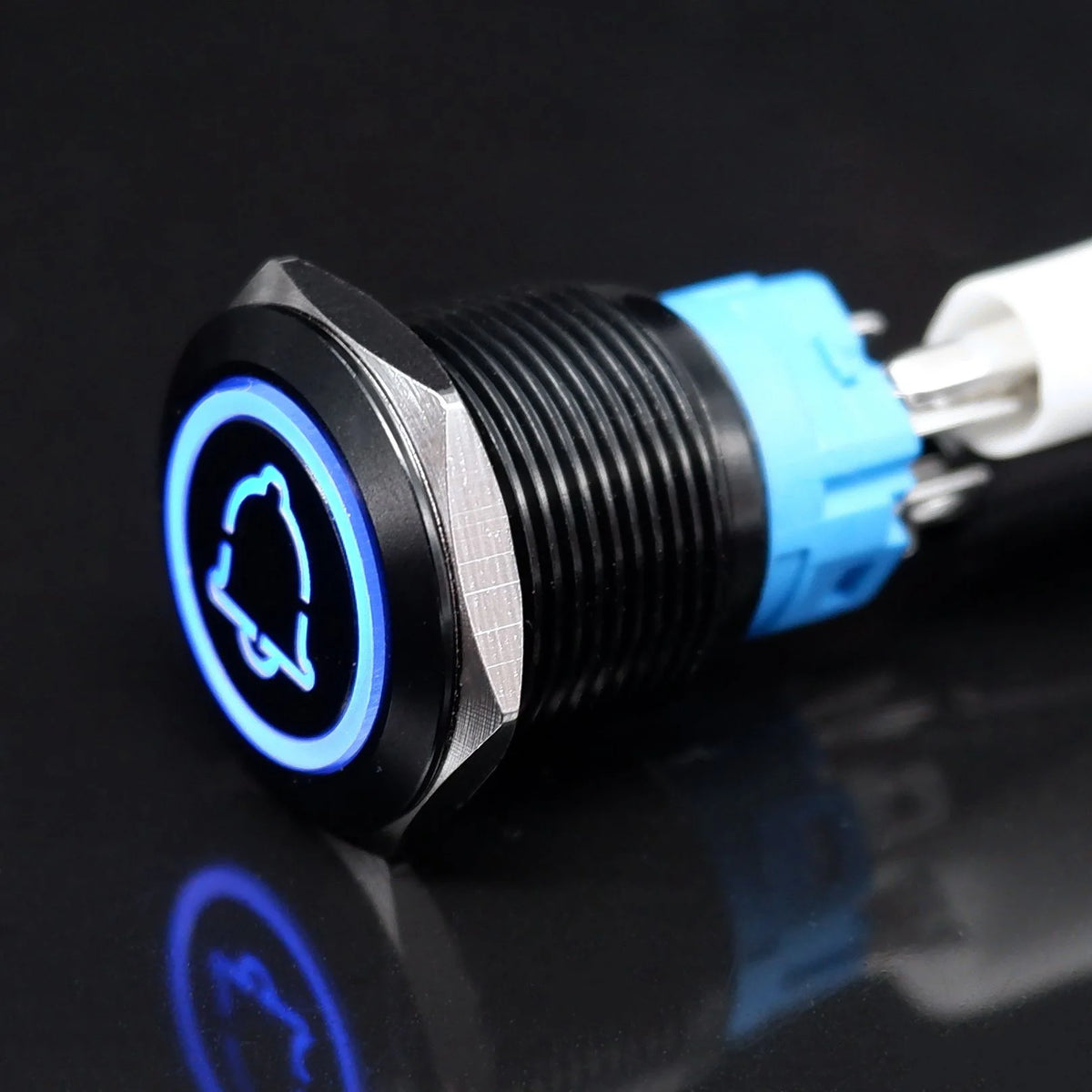 16/19/22mm Custom Metal Push Button Switch with Wire Laser Luminous Waterproof Latching Momentary 12V 220V 5V Motorcycle Switch