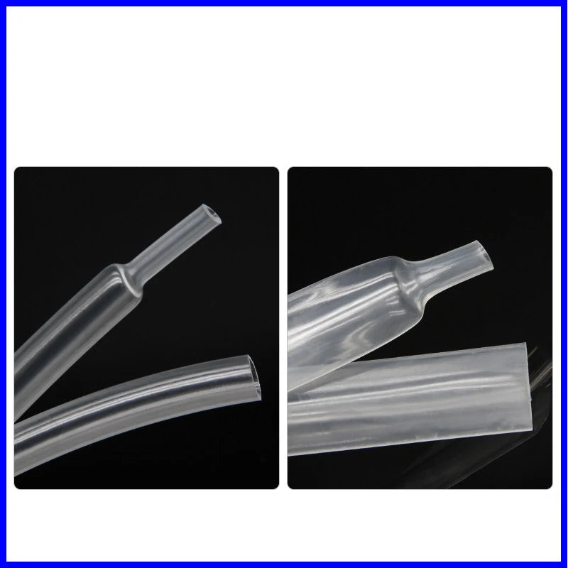 Clear 3/5M 3:1 Heat Shrink Tube With Glue Diameter 1.6 ~ 19.1mm Dual Wall Polyolefin Insulated Adhesive Lined Shrink Wrap Sleeve