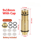 Tactical 9mm Red Dot Laser Training Bore Sight 9x19mm/380ACP/40S&W/223Rem Laser Training Bullet Dry Fire Laser Trainer Cartridge