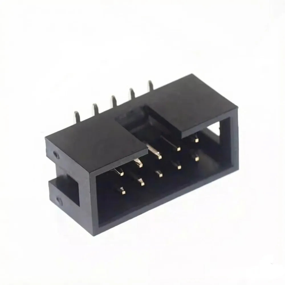 10PCS DC3 2.54mm Pitch SMT SMD Horn Connector 6P 8P 10P 12P 14P 16P 20P 30P 40P PCB Mount IDC Box Male Header JTAG ISP Socket