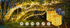 Outdoor Solar Tube Rope Led Light Garden Christmas Decoration Fairy String Light 32m/22M/12M/7M Outdoor Wedding Party Led Lamp