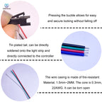 10Pairs JST SM 2P 3P 4P 5P 6Pin Plug Socket Male to Female Wire Connector LED Strips Lamp Driver Connectors Quick Adaptr 22AWG