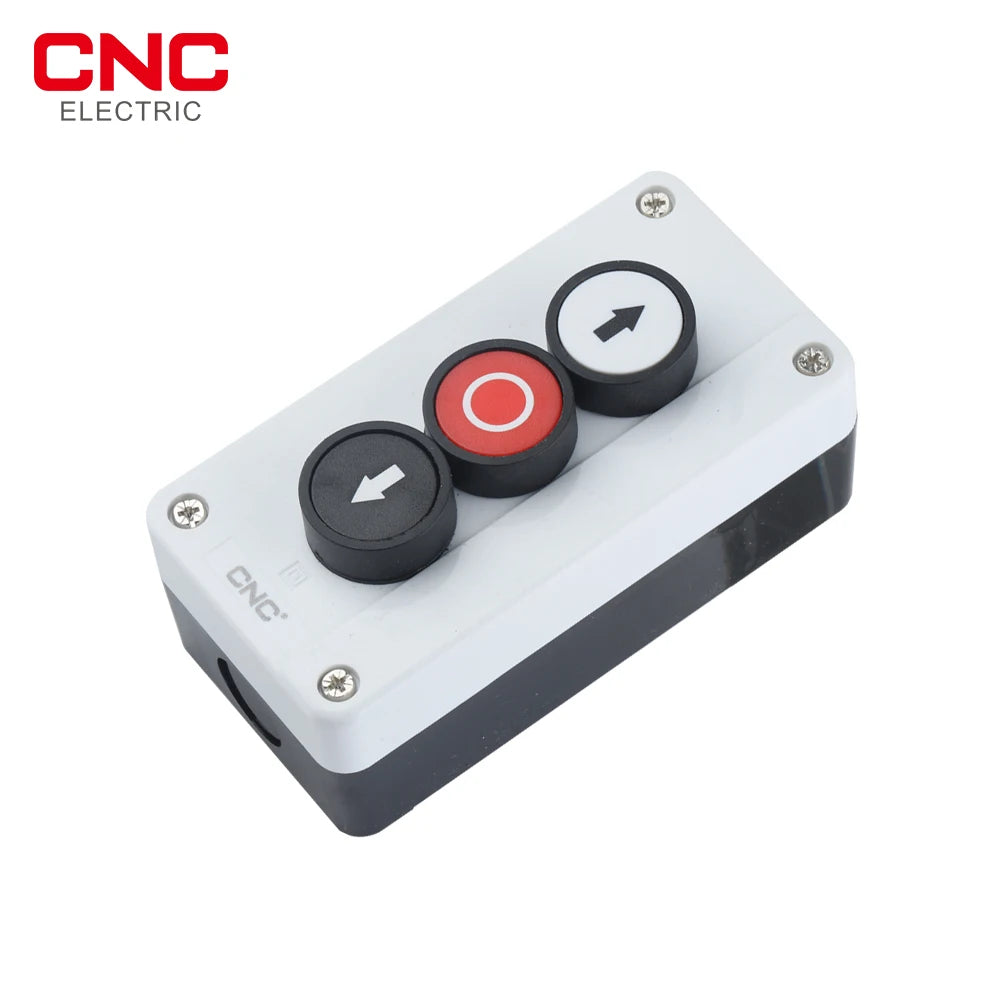 CNC Start Stop Self Sealing Waterproof Button Switch Emergency Stop Industrial Handhold Control Button Box With Arrow Symbol