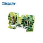 5Pcs ST 16-PE 16mm² Ground Connector Din Rai Terminal Blockl Spring-Cage Connection 16mm Earth Wire ST16-PE