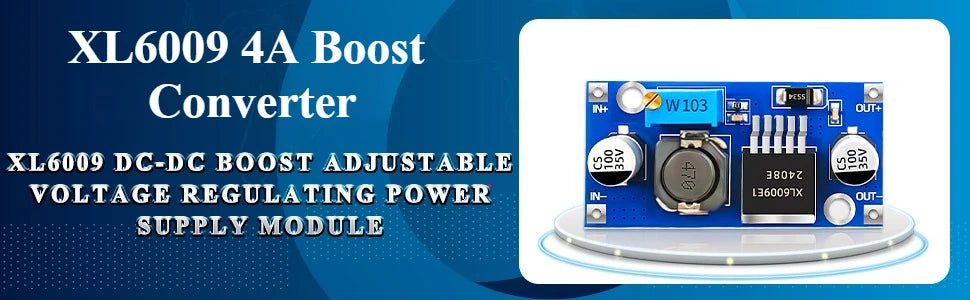 10Pcs XL6009 DC-DC Buck Converter Buck Boost Voltage Power Supply Switch Module 4A 400KHz Adjustable 3.8-30V to 1.25-35V
