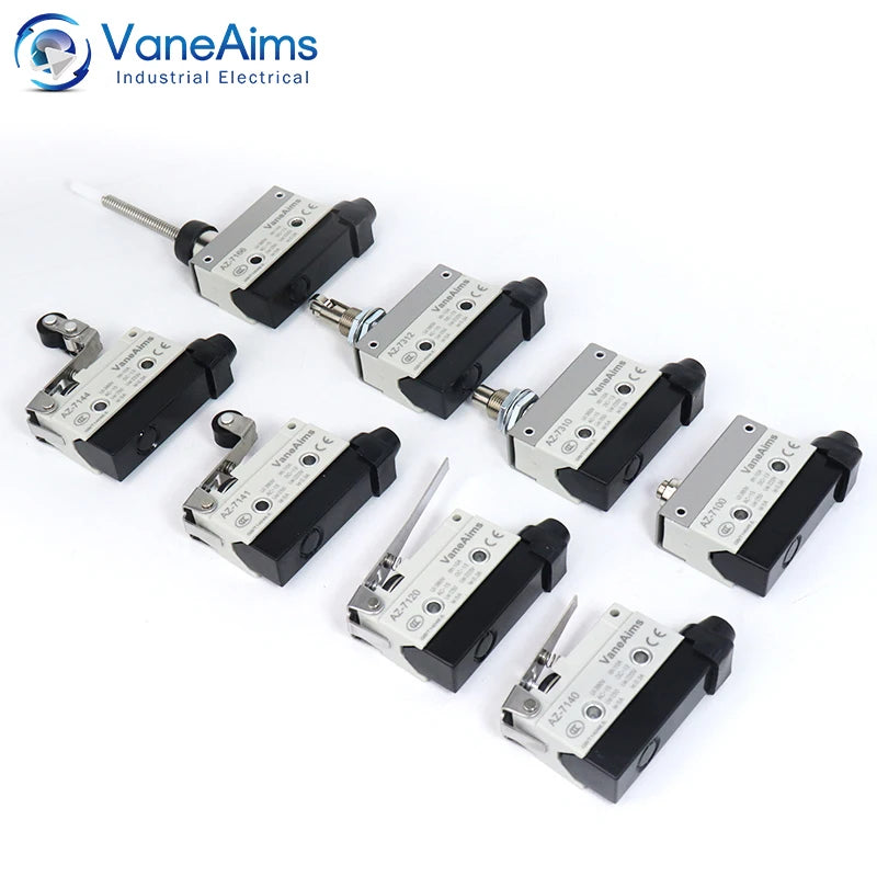 Waterproof AZ Micro Limit switch 10A 250V AZ-7312 AZ-7311 AZ-7121 AZ-7120 Small Roller Lever Travel Switch without fixation