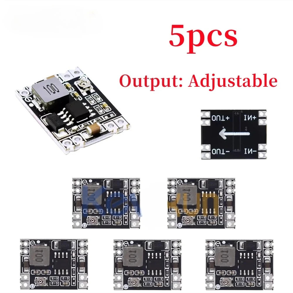 1pcs/5pcs 3.3V 5V 9V 12V Power Module Adjustable MP1584EN DC DC 3A Power Step-Down Descending Output Module LM2596