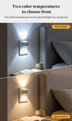 1/2/3/4pcs EU/US Plug LED Night Light Plug in Dusk To Dawn Sensor Auto on Off Rotatable Soft Light for Kids Room Kitchen Hallway