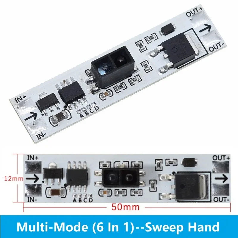 Touch Switch Capacitive Module PIR Motion Sensor 5V-24V 3A LED Dimming Control Lamps Short Distance Scan Sweep Hand Sensor