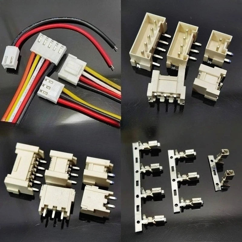 10pcs JST VH3.96 22AWG 20cm Single Male Housing Plug Connector Wire Cable 2/3/4/5/6/7/8/9/10Pin with DIP RA SMT Pin Wafer