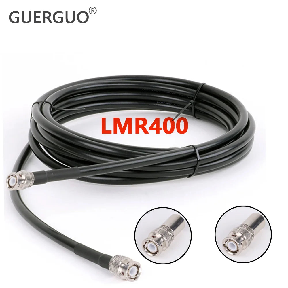 1PC 50 Ohm 50-7 RF Coaxial LMR400 Cable Cord SMA Male to BNC Male Connector Plug Extension Jumper Pigtail Adapter 1M 2M 3M