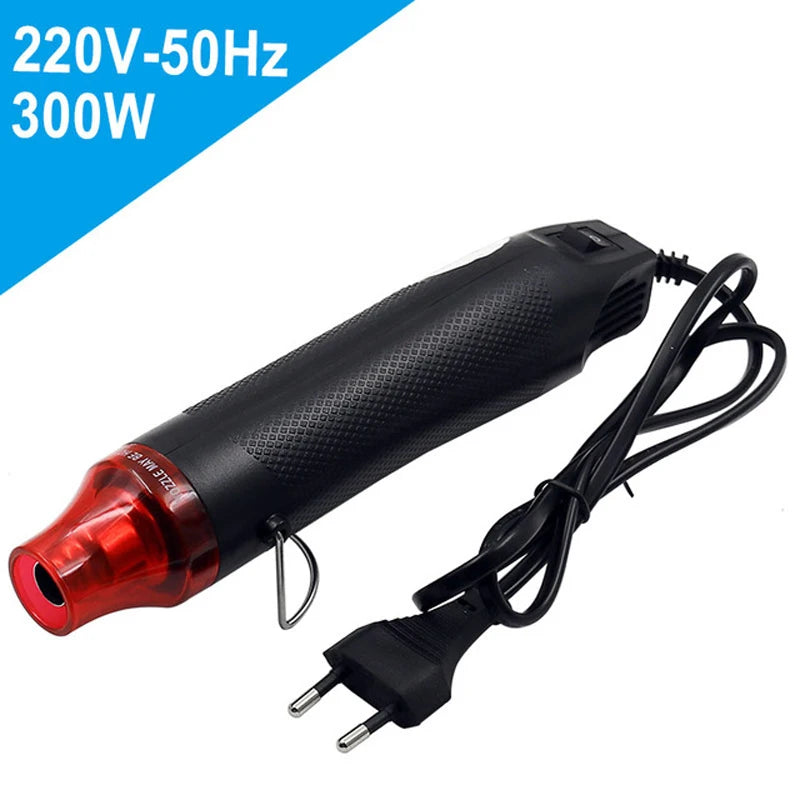 220V Hot Air Gun DIY Embossing Drying Paint Plastic Welding Tool 300W Soft Ceramic Raised Powder Relief Powder Hand Tool