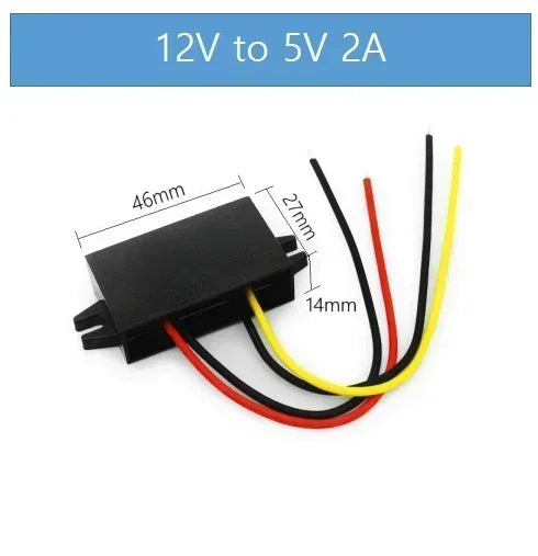 12V to 5V 1A 2A 3A 5A 8A 10A Buck DC-DC Power Converter Plastic Shell Step down 8-36V to 5V Voltage Regulator Stabilizer Module