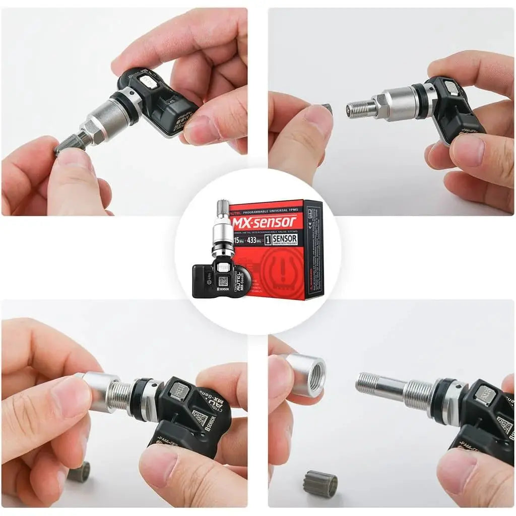 4PCS Autel TPMS MX-Sensor 315MHz & 433MHz 2in1 Tire Pressure Sensors Summer Tire Exchange Universal Clamp In