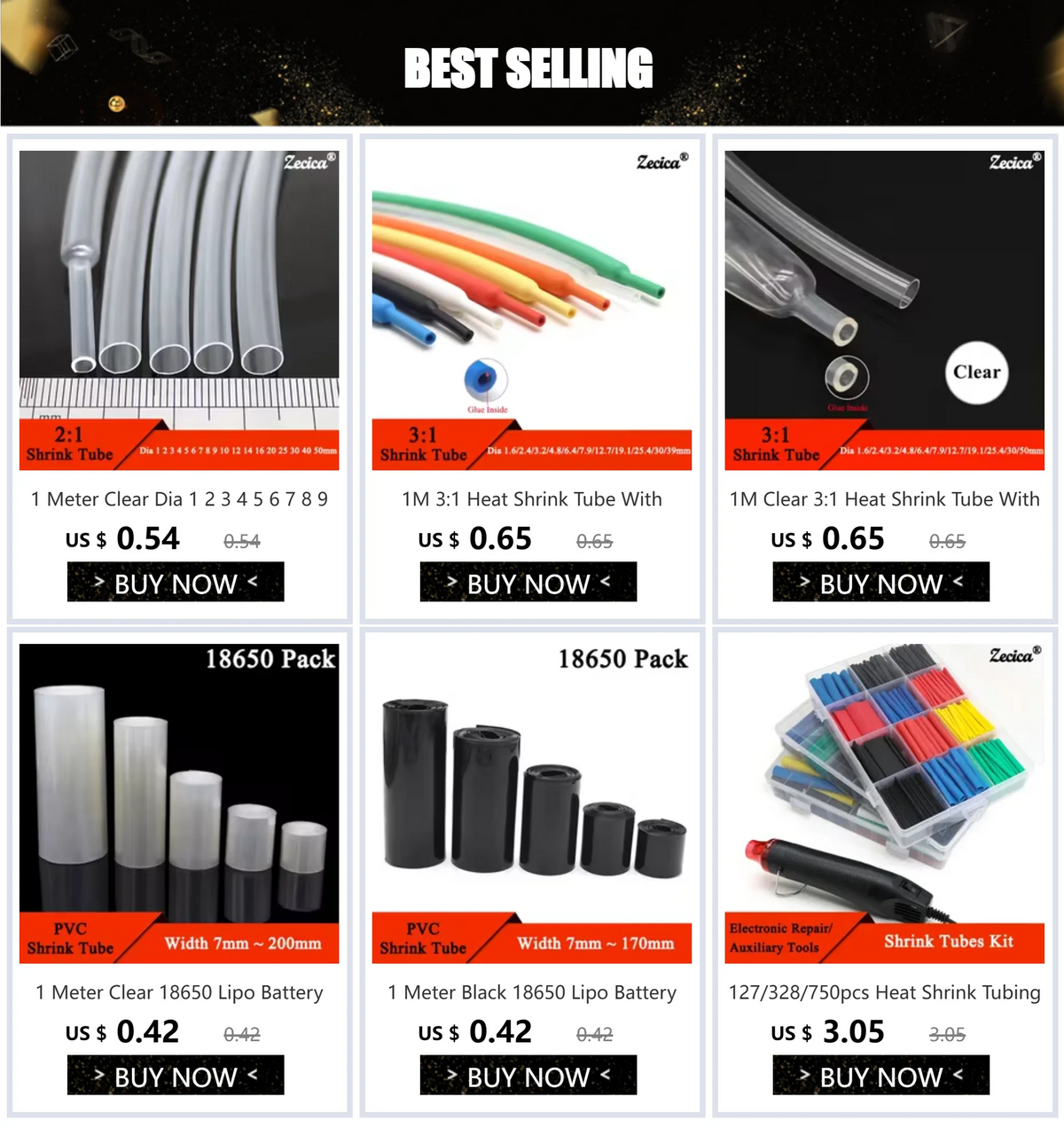 1-10Meter Clear Dia1 2 3 4 5 6 7 8 9 10 12 14 16 20 25 30 40 50mm Heat Shrink Tube 2:1 Polyolefin Thermal Cable Sleeve Insulated