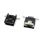 10Pieces 9Types Mini USB Connector B Type USB 2.0 Jack 5pin SMT DIP PCB Board Sink 1.7 USB Socket Female Jack 2.0