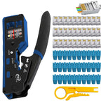 RJ45 CAT7 CAT6A Crimping Tool Connector for Cat7/6a/6/5e Network Connector Wire Cutter Wire Stripper Ethernet Crimper