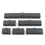 10pcs 2.54mm Pitch Female Header Strip 6/10/14/16/20/26/34/40/50 Pin Dual Straight DIP Polarizing Key Connector 6P 10P 40P 50P
