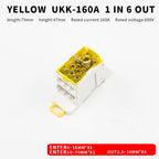 Distribution Box One In Several Out Power Wire Universal Electric Connector Junction Din Rail Terminal Block UKK 80A160A250A400A