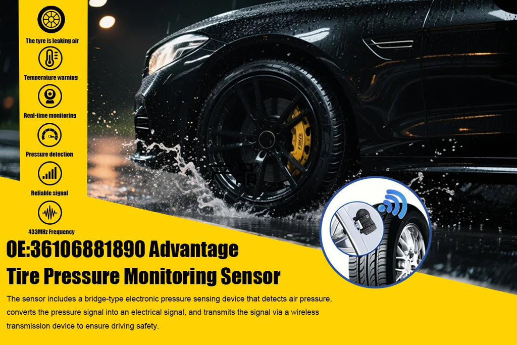 1/4PCS Tire Pressure Monitoring Sensor TPMS 36106881890 For BMW 1/3/4 Series F20 F21 F52 F32 F33 F36 Compatible With 36106856209