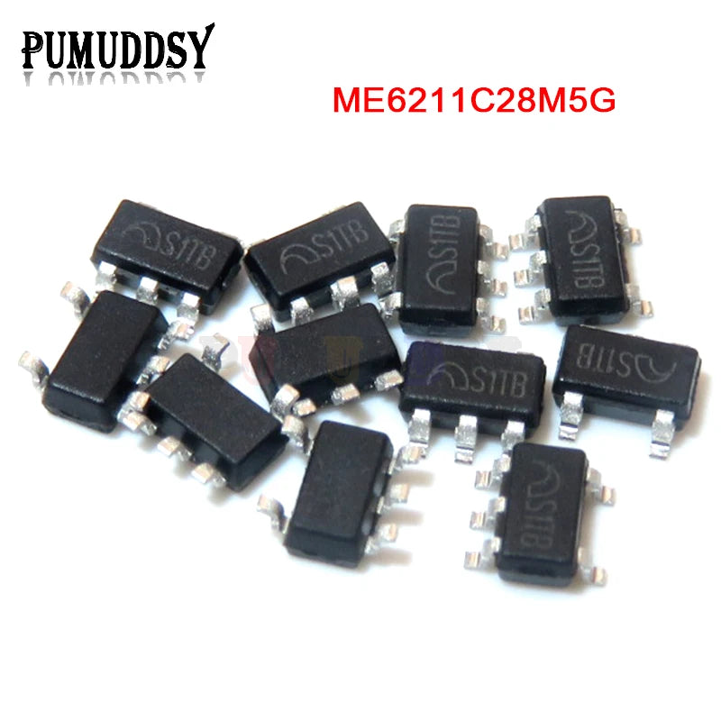 10PCS ME6211C28M5G SOT23-5 ME6211 SOT23 LDO Regulator IC 2.8V