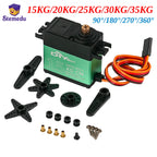 Digital Servo Metal Gear High Torque 15kg 20kg 25kg 30kg 35kg 90° 180° 270° 360 Degree RC Servo for Robot Car Aircraft