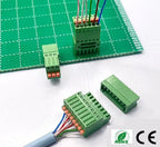 10pcs 2.54mm 2EDGKD 0.1" 15EDGKD-2.5mm 2-20P 0.1-0.5MM2 120V 4A Wire Spring Terminal Block Screwless Push Button Plug Connector