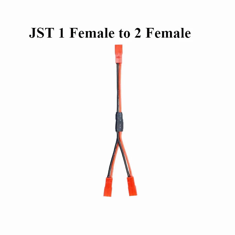 JST Plug Splitter,JST Male Female Cable,JST Y Parallel Adapter Splitter Harness For Traxxas TRX-4 1/10 RC Car Crawler ESC