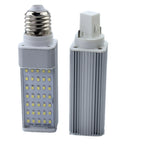 G24 2Pin 7W9W10W12W15W18W E27 LED Corn Bulb Lamp Horizontal Clear Cover Rotatable 85-265V Plug 2U PLC CFL LED Replacement Light