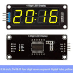 Y-1 Piece 0.56" 4-Digit LED Display Module TM1637 7-Segment Digital Tube for Arduino Electronic Clock Display Board
