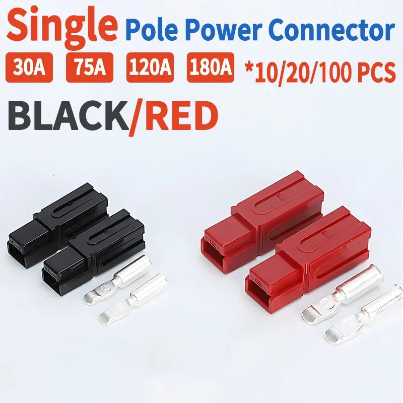 10/50/100/500 Pcs  Type Single Pole SB30 30A Plug 600V DC Battery Connector UPS Power Plug High Current Quick Plug