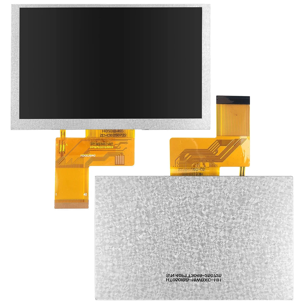 5 Inch TFT LCD Display Modules HD 800*480 RGB IPS 40Pin 3.3V ILITTEK Driver 500 Illumination Capacitive Resistance Touch Screen