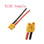 XT30 Pigtail Plug Male and Female Connector with 100mm/150mm 16AWG Tinned Wire Cable for RC Lipo Battery FPV Drone Charger