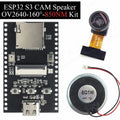 NEW ESP32 S3 CAM Speaker Development Board with OV2640 Wifi Camera Module Kit Dual MIC TF Slot N16R8 CH340X USB Type-C ESP32-S3