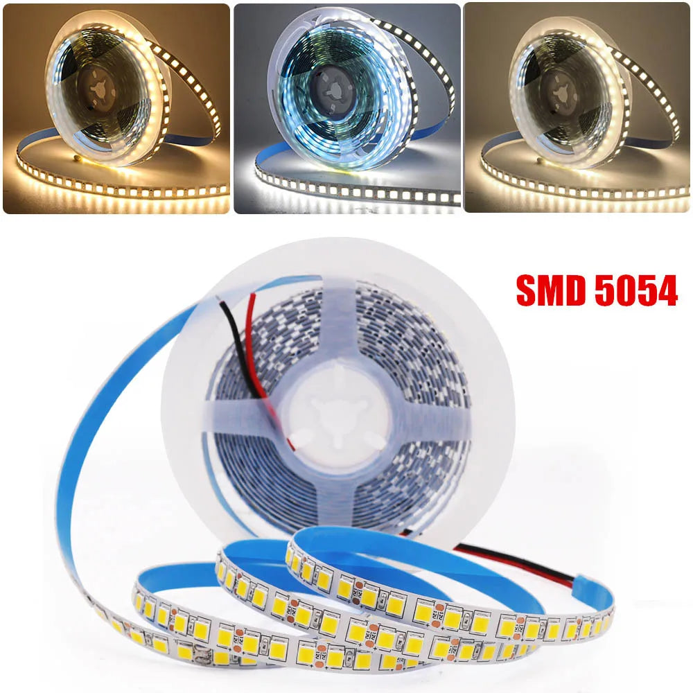 DC 12V Led Strip SMD 5050 5054 2835 Waterproof 6000K 4000K 3000K 60 120 240Leds/m Flexible LED Ribbon Tape Light Strip Lamp 5m