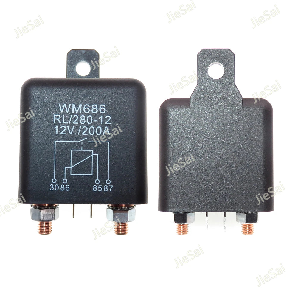 high power continuous-duty relay and Starting relay Automotive relays 200A 12-48VDC contactor for car