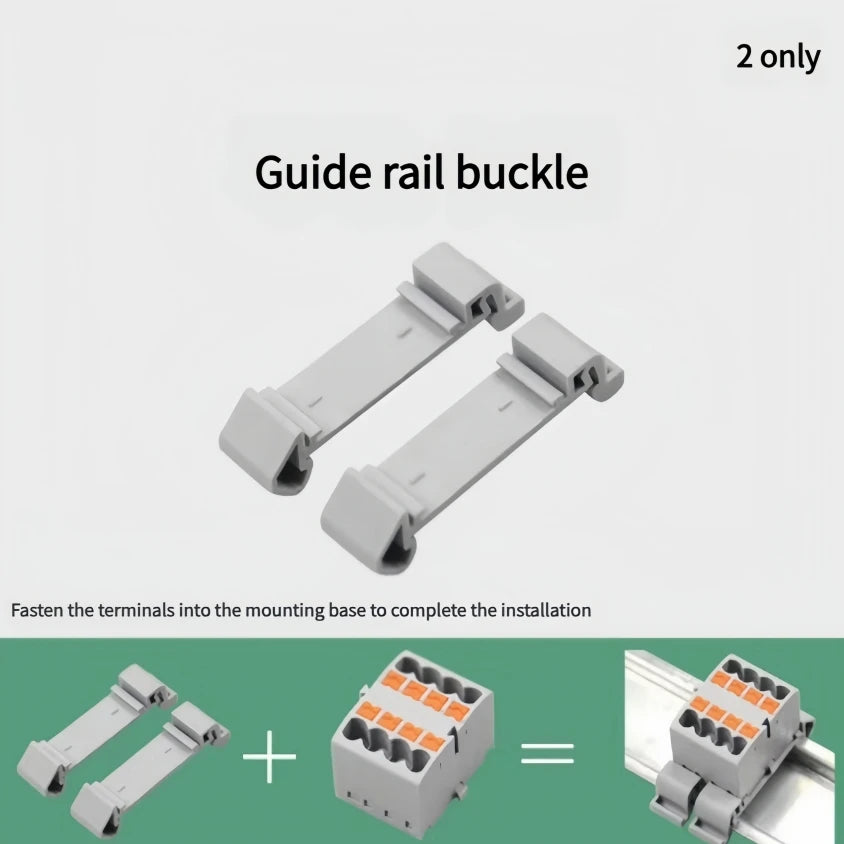 1Pc Wire Electrical Cable Connectors Plug-in Terminal Block PTFIX 2.5mm² Splitter Spliceable DIN-Rail Mounting Junction Box Too