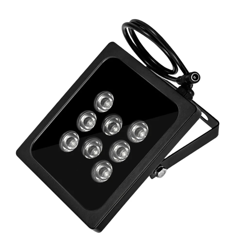 1pc 940NM Waterproof Infrared Illuminator 60M IR Distance Adjustable Beam Angles 8-array LEDs For Monitoring Supplemental Lights