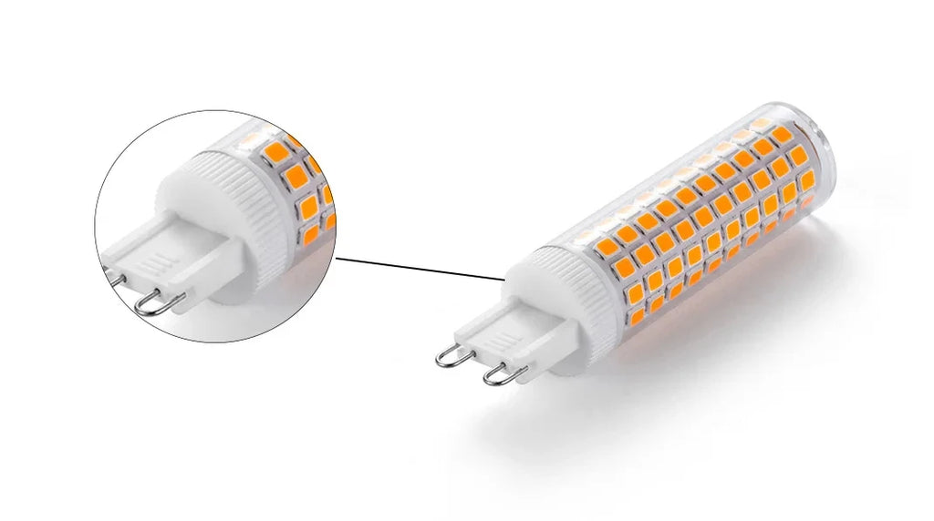 10pcs G9 LED Lamp AC100V-265V 10W No Flicker 76LEDS SMD2835 Ceramics Chandeliers Light Lighting For Living Room Led Bulb