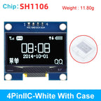 1.3-inch LCD Screen Suitable For DIY Desktop Robot Screen Blue and White I2C IIC Communication 12864 OLED Display Module 4-pin