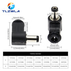 10Pcs DC plug 90 degree elbow 5.5*2.1mm DC power plug wiring assembly 5.5*2.5mm welding wire type 4.8x1.7mm 4.0x1.7mm 3.5x1.35mm