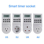 Outlet Timer 24 Hours Programmable and Plug in Timer for Electrical Outlets Indoor Digital Timer for Aquarium Light and Lamp