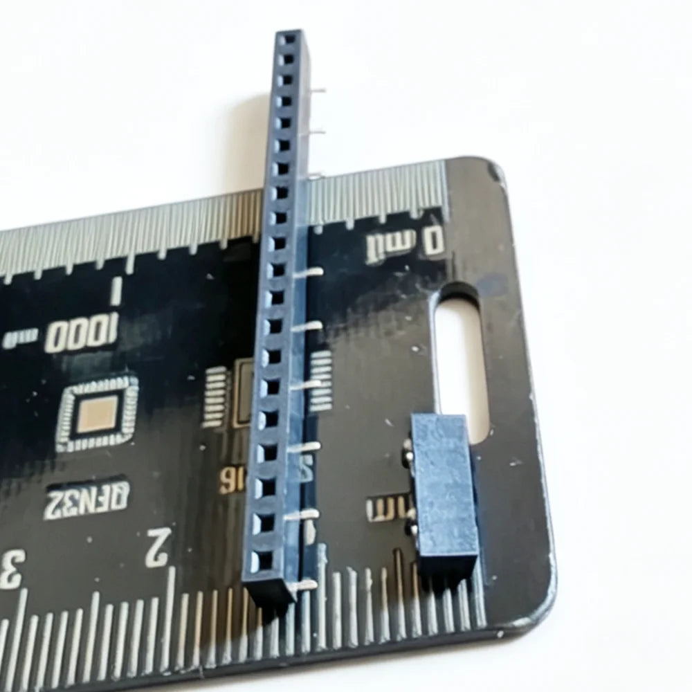 50pcs 2.54mm Single Row Vertical SMD Short Low Profile Insulation 3.5mm 1x2/3/4/5P 6P 7P-40P Rohs Gold Female Socket Connector