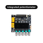 DC12‑24V ZK‑TB22 Audio Amplifier Module 75W+75W+145W+145W 2.2 Channel Bluetooth AUX USB PC Input Treble Bass Adjust