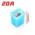 Car Mini Square Fuse 32V 20A-80A Slow Blow Copper Wire Overload Circuit Protection Insert for Car Truck RV Motorcycle Vehicle