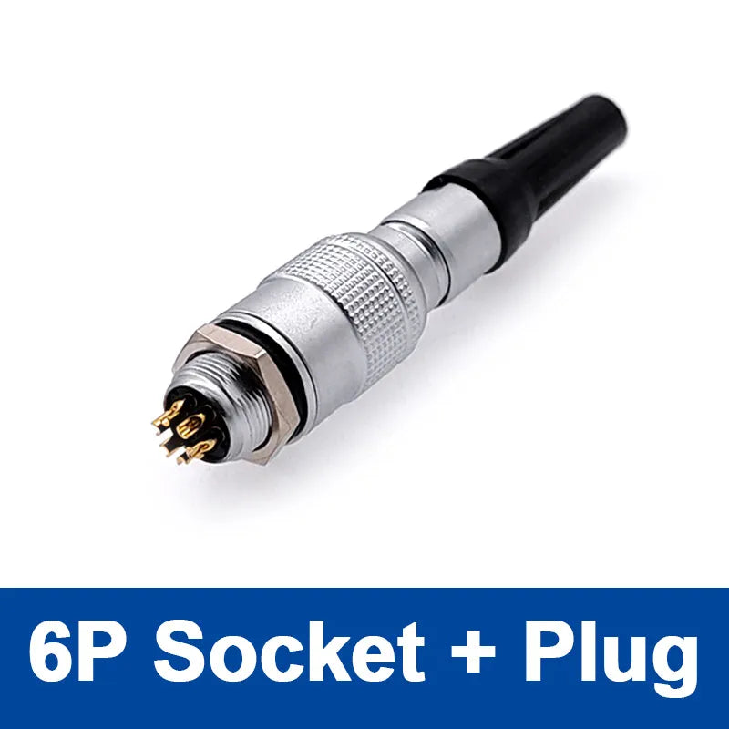 YC8 Mini Circular Connectors 8mm 2 3 4 5 6 7pin Sensor Connector Docking Push Pull Self Lock 8mm