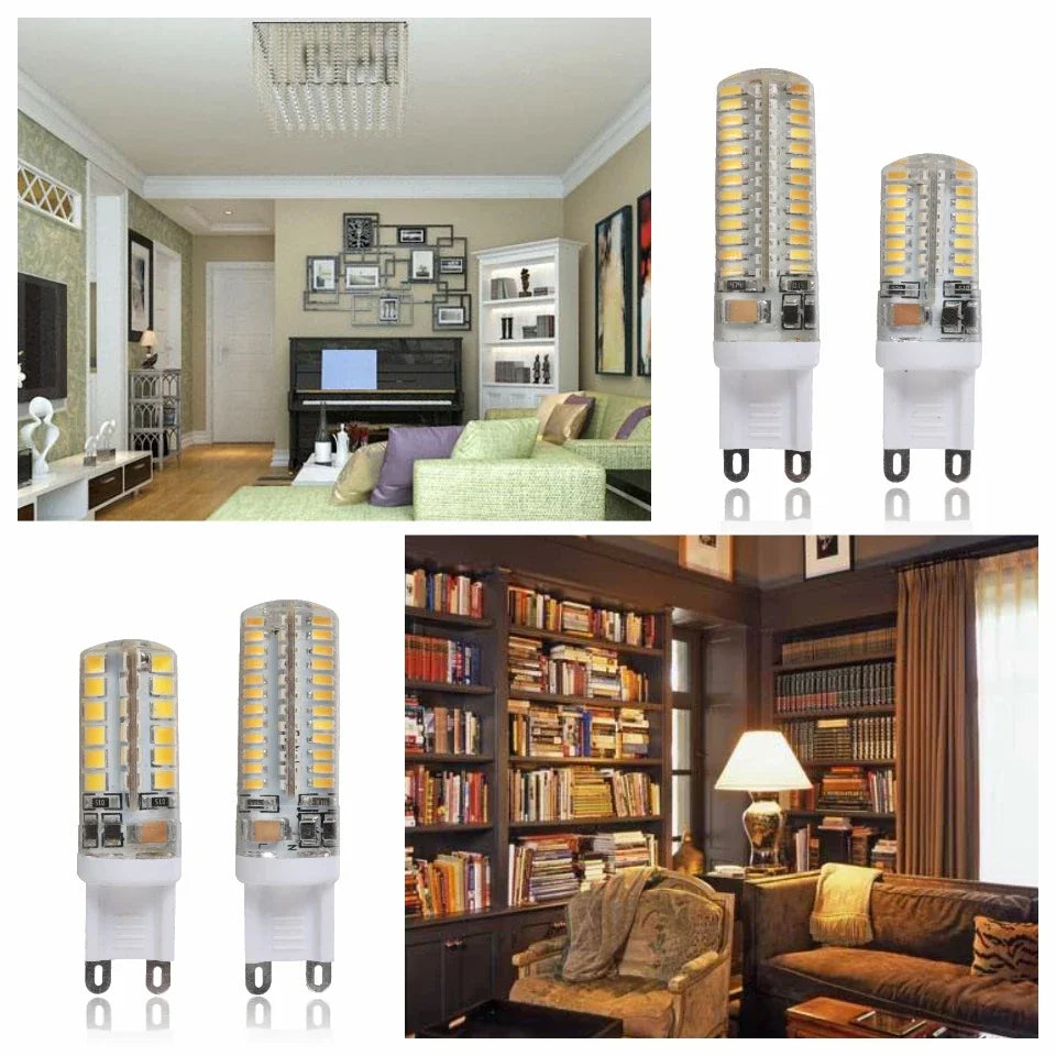 6pcs/lot G9 LED Lamp 7W 9W 10W 12W Corn Bulb AC 220V-240V SMD 2835 3014 Leds Lampada Led Light 360 Degrees Replace Halogen Lamp