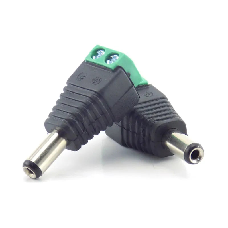 2/5/10pcs 12V DC BNC Male Female Connector Coax CAT5 Video Balun Adapter Plug For Led Strip Lights CCTV Camera Accessories B5