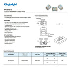 10pcs APT2012F3C EMITTER IR 940NM 50MA 0805 Infrared (IR) Emitter 940nm 1.2V 50mA 1.2mW/SR @ 20mA 120° 0805 (2012 Metric) SMD